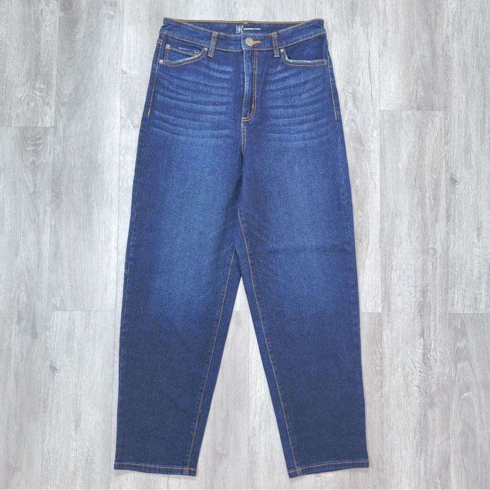 INC International Concepts Women's High-Rise Dark Blue Jeans